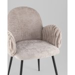 Стул обеденный Wave Stripes букле серый