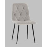 Стул Одди Diamond велюр светло-серый