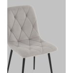 Стул Одди Diamond велюр светло-серый