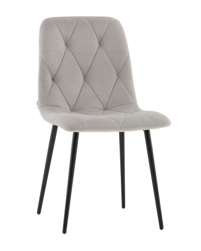 Стул Одди Diamond велюр светло-серый