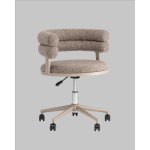 Стул офисный Ponty светло-коричневый бежевые ножки