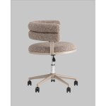 Стул офисный Ponty светло-коричневый бежевые ножки