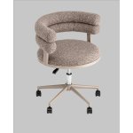 Стул офисный Ponty светло-коричневый бежевые ножки