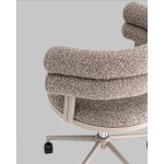 Стул офисный Ponty светло-коричневый бежевые ножки