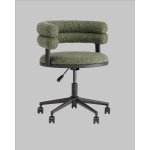 Стул офисный Ponty зелёный чёрные ножки