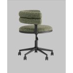 Стул офисный Ponty зелёный чёрные ножки