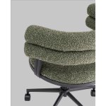 Стул офисный Ponty зелёный чёрные ножки