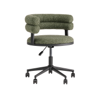 Стул офисный Ponty зелёный чёрные ножки