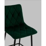 Стул полубарный Одди Diamond велюр темно-зеленый Стул полубарный Одди Diamond велюр темно-зеленый