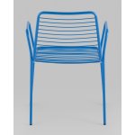 Стул с подлокотниками Дели металл голубой