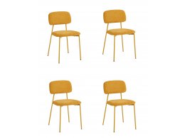 Стул Chao желтый желтые ножки 4 шт.