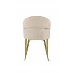 Стул обеденный Берклей D-1202D, бежевый/золото