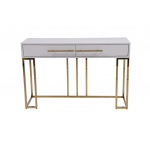 Стол-консоль Альма МС9005-120W, 120х40х78 см, белый глянцевый Стол-консоль Альма МС9005-120W, 120х40х78 см, белый глянцевый