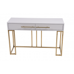 Стол-консоль Альма МС9005-120W, 120х40х78 см, белый глянцевый Стол-консоль Альма МС9005-120W, 120х40х78 см, белый глянцевый