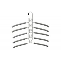 Вешалка-трансформер для одежды Гинго 5 в 1 серая