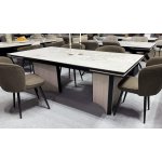 Стол СТРАДИВАРИ 200 GLASTONBURY SAVIA MATT, керамика / Дуб Галиано светлый М-City