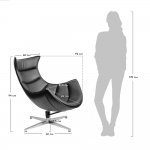 Кресло LOBSTER CHAIR серый искусственная замша, серый Кресло LOBSTER CHAIR серый искусственная замша, серый