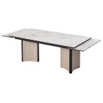 Стол СТРАДИВАРИ 200 GLASTONBURY SAVIA MATT, керамика / Дуб Галиано светлый М-City