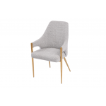 Стул обеденный Бергамо MC884-BG-2, 62х58х91 см, бежевый/глянцевое золото