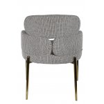 Стул обеденный Романи BS1450-WB, черно-белый/золото