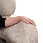 Кресло KING кремовый, шенилл