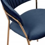 Комплект из 2-х стульев Turin синий, золотые ножки