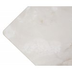 Стол ОРИГАМИ  240 AURA IVORY, керамика / Черный каркас М-City