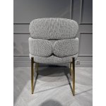 Стул обеденный Романи BS1450-WB, черно-белый/золото