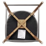 Стул полубарный Lucas 3 серый букле ножки цвета орех