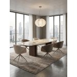 Стул ГИССЕН (GISSEN) 360 град., цвет КОФЕ HP032-08A PU / V885-1, экокожа / ткань / ЛАТТЕ, ®DISAUR Стул ГИССЕН (GISSEN) 360 град., цвет КОФЕ HP032-08A PU / V885-1, экокожа / ткань / ЛАТТЕ, ®DISAUR