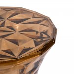 Стул-пуф Stone прозрачный янтарный