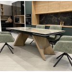 Стол МАНХЭТТЕН 200 PANDORA, керамика / Дуб Галифакс М-City