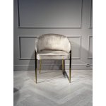 Стул обеденный Стелла ART2959-BG, бежевый/глянцевое золото