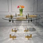 Стол обеденный Никсон MH-07DT, 140х75 см, прозрачный