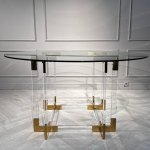 Стол обеденный Никсон MH-07DT, 140х75 см, прозрачный