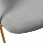 Комплект из 2-х стульев Turin серый, золотые ножки