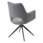 Стул DAVEN 360 град. поворот. RIELY-450 / G1038-04 Серый /Темно-серый, ®DISAUR