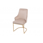 Стул обеденный Сиена MC885-BG-2, 62х57х90 см, бежевый/глянцевое золото