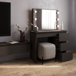 Стол косметический с подсветкой Сура 900х1360х400 Графит