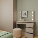 Стол косметический с подсветкой Сура 900х1360х400 Кашемир