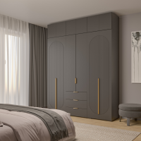 Набор Шкаф Фиеста + антресоль (Графит/Графит Софт) 2002*2600*500