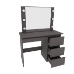 Стол косметический с подсветкой Сура 900х1360х400 Графит