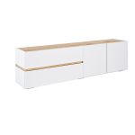 Тумба ТВ "Аркон" белый / дуб вотан