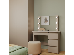 Стол косметический с подсветкой Сура 900х1360х400 Кашемир