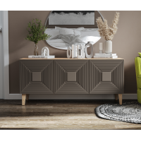 Комод Лаос (грей софт/дуб золотой)