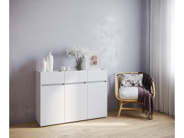 Комод МИКА 3 ящ 1204х870х400 белый