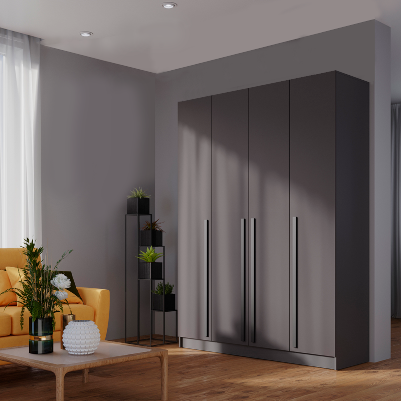 Шкаф Бостон 1600*2200*500 (Графит)