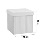 Пуф складной с ящиком Store Square жёлтый