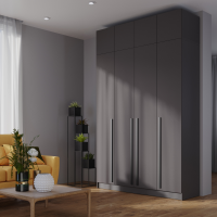 Набор Шкаф Бостон 1600+антресоль графит (шкаф+антресоль)