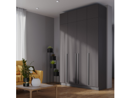 Набор Шкаф Бостон 1600+антресоль графит (шкаф+антресоль)